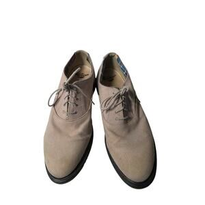 Dr. Martens Delray Canvas Oxfords Men's US 11 Beige Casual Lace Up Shoes Dress